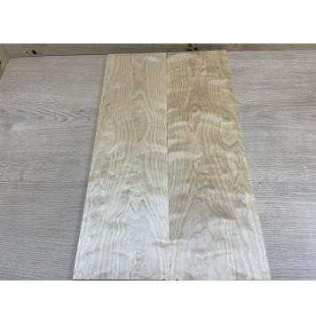 Берёза Пламенная заготовка на топ Смешанный ААА Волна АА 13х157х530 мм - 2 шт.(книжкой)-0