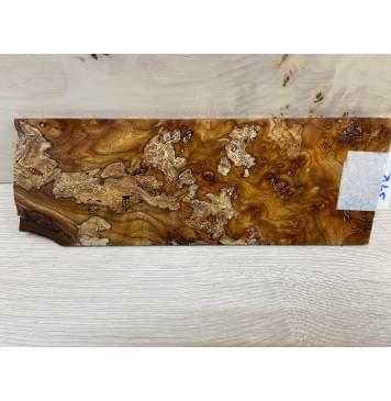 Карагач Корень заготовка накладки на головку грифа Смешанный ААА 6х103х270 мм-0