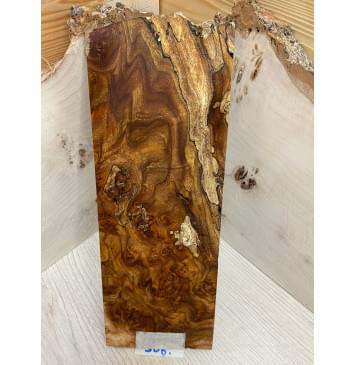 Карагач Корень заготовка накладки на головку грифа Смешанный ААА 6х103х270 мм-0