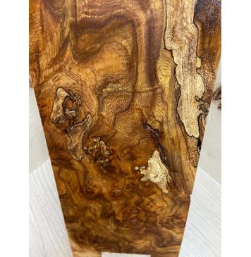 Карагач Корень заготовка накладки на головку грифа Смешанный ААА 6х103х270 мм-1