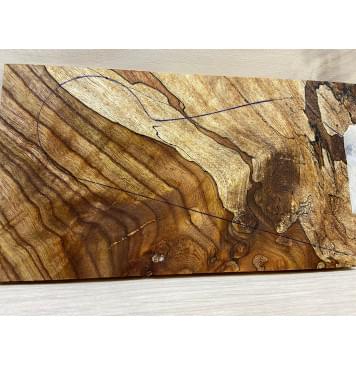 Карагач Корень заготовка накладки на головку грифа Смешанный ААА 6х98х190 мм-2