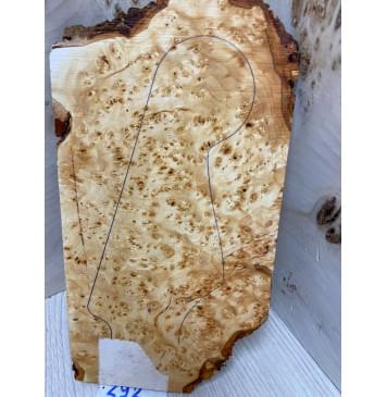 Ольха Кап заготовка накладки на головку грифа Смешанный ААА 6х124х220 мм-0