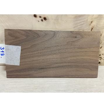 Орех Американский заготовка накладки на головку грифа Смешанный ААА 3,5х118х220 мм-0