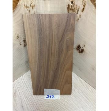 Орех Американский заготовка накладки на головку грифа Смешанный ААА 3,5х116х220 мм-1