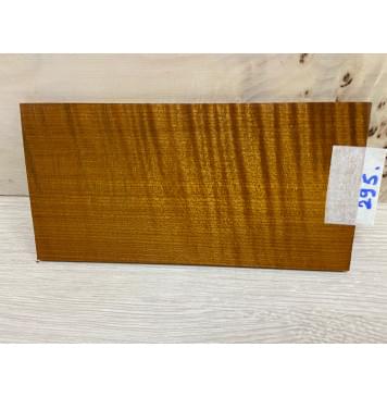 Клён Волнистый Печёный 180 гр заготовка накладки на головку грифа Радиал ААА Волна ААА 5х103х200 мм-0