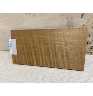 Клён Волнистый Печёный 180 гр заготовка накладки на головку грифа Радиал ААА Волна ААА 5х103х195 мм-1