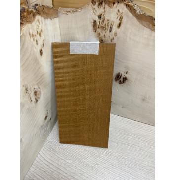 Клён Волнистый Печёный 180 гр заготовка накладки на головку грифа Радиал ААА Волна ААА 5х103х195 мм-2