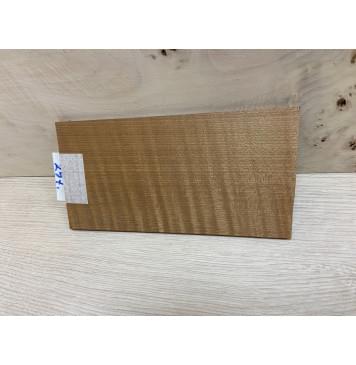 Клён Волнистый Печёный 180 гр заготовка накладки на головку грифа Радиал ААА Волна ААА 5х103х195 мм-1