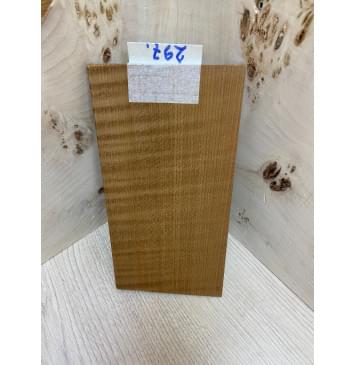 Клён Волнистый Печёный 180 гр заготовка накладки на головку грифа Радиал ААА Волна ААА 5х103х195 мм-2