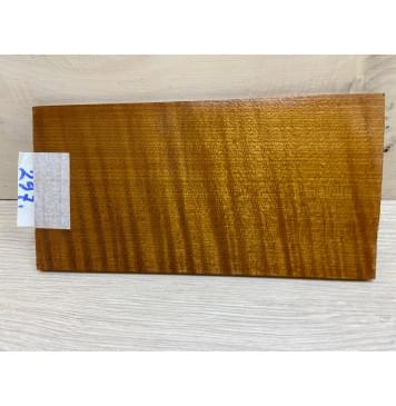 Клён Волнистый Печёный 180 гр заготовка накладки на головку грифа Радиал ААА Волна ААА 5х103х195 мм-0