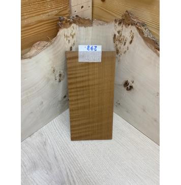 Клён Волнистый Печёный 180 гр заготовка накладки на головку грифа Радиал ААА Волна ААА 5х103х200 мм-2