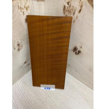 Клён Волнистый Печёный 180 гр заготовка накладки на головку грифа Радиал ААА Волна ААА 5х103х200 мм-4