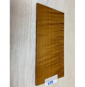 Клён Волнистый Печёный 180 гр заготовка накладки на головку грифа Радиал ААА Волна ААА 5х103х200 мм-3