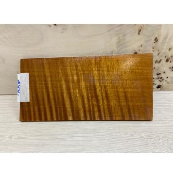 Клён Волнистый Печёный 180 гр заготовка накладки на головку грифа Радиал ААА Волна ААА 5х103х200 мм-0