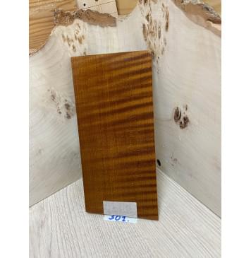 Клён Волнистый Печёный 180 гр заготовка накладки на головку грифа Радиал ААА Волна ААА 5х103х200 мм-0