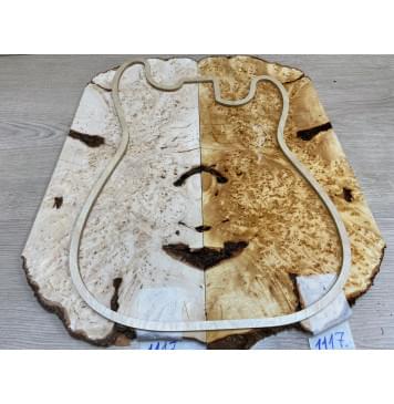 Ольха Кап (под заливку) заготовка на топ Смешанный ААА 14х200-220х460 мм 2 шт (книжкой) Ольха Кап (под заливку) заготовка на топ Смешанный ААА 14х200-220х460 мм 2 шт (книжкой)-3