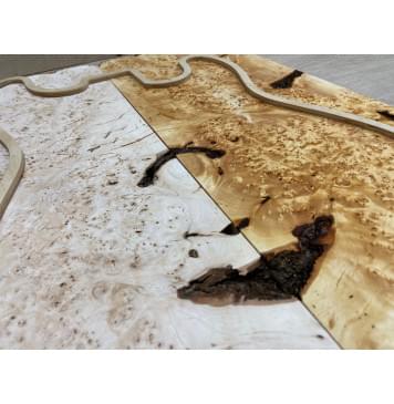 Ольха Кап (под заливку) заготовка на топ Смешанный ААА 14х200-220х460 мм 2 шт (книжкой) Ольха Кап (под заливку) заготовка на топ Смешанный ААА 14х200-220х460 мм 2 шт (книжкой)-4