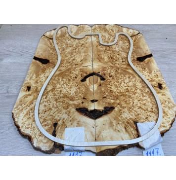 Ольха Кап (под заливку) заготовка на топ Смешанный ААА 14х200-220х460 мм 2 шт (книжкой) Ольха Кап (под заливку) заготовка на топ Смешанный ААА 14х200-220х460 мм 2 шт (книжкой)-0