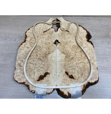 Ольха Кап под заливку заготовка на топ Смешанный ААА 15х200х460 мм 2 шт (книжкой) Ольха Кап под заливку заготовка на топ Смешанный ААА 15х200х460 мм 2 шт (книжкой)-2