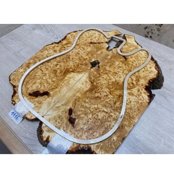 Ольха Кап под заливку заготовка на топ Смешанный ААА 15х200х460 мм 2 шт (книжкой) Ольха Кап под заливку заготовка на топ Смешанный ААА 15х200х460 мм 2 шт (книжкой)-0