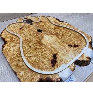 Ольха Кап под заливку заготовка на топ Смешанный ААА 15х200х460 мм 2 шт (книжкой) Ольха Кап под заливку заготовка на топ Смешанный ААА 15х200х460 мм 2 шт (книжкой)-3