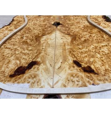 Ольха Кап под заливку заготовка на топ Смешанный ААА 15х200х460 мм 2 шт (книжкой) Ольха Кап под заливку заготовка на топ Смешанный ААА 15х200х460 мм 2 шт (книжкой)-4