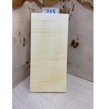 Клён Белый Явор, Волнистый заготовка накладки на головку грифа Радиал АА Волна ААА 6х104х210 мм-2