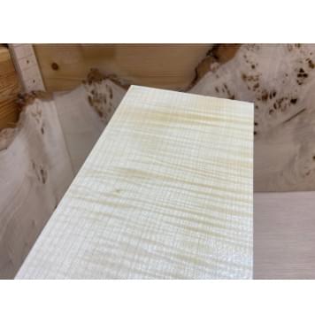 Клён Белый Явор, Волнистый заготовка накладки на головку грифа Радиал АА Волна ААА 6х104х210 мм-3