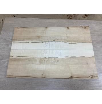 Клён Чёрный Явор, Волнистый заготовка на топ Смешанный А Волна А 19х172-182х530 мм - 2 шт. (книжкой)-3