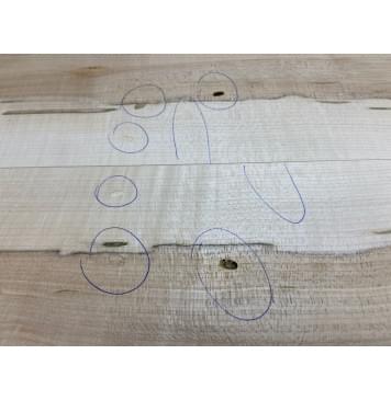 Клён Чёрный Явор, Волнистый заготовка на топ Смешанный А Волна А 19х172-182х530 мм - 2 шт. (книжкой)-4