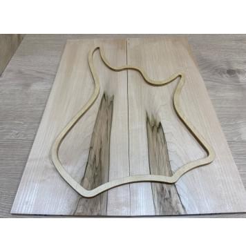 Клён Чёрный заготовка на топ Тревел гитары Смешанный ААА 6,5х158х420 мм 2 шт (книжкой)-0