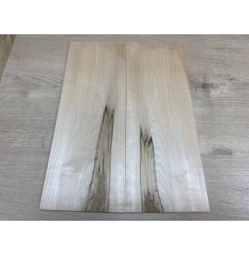 Клён Чёрный заготовка на топ Тревел гитары Смешанный ААА 6,5х158х420 мм 2 шт (книжкой)-1