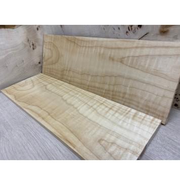 Клён Белый Явор, Волнистый заготовка на топ Смешанный ААА Волна АА 12х170х510 мм - 2 шт. (книжкой)-2