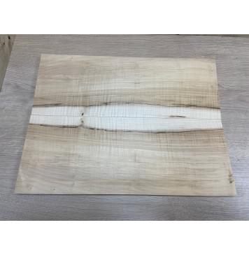 Клён Чёрный Явор, Волнистый заготовка на топ Смешанный АА Волна ААА 19х183х475 мм - 2 шт. (книжкой)-2