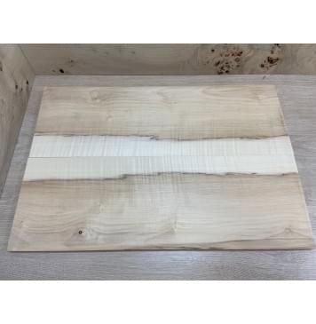 Клён Чёрный Явор, Волнистый заготовка на топ Смешанный АА Волна АА 18х195х580 мм - 2 шт. (книжкой)-3