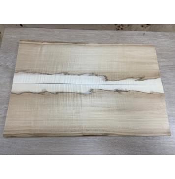 Клён Чёрный Явор, Волнистый заготовка на топ Смешанный ААА Волна АА 17х184х550 мм - 2 шт. (книжкой)-3