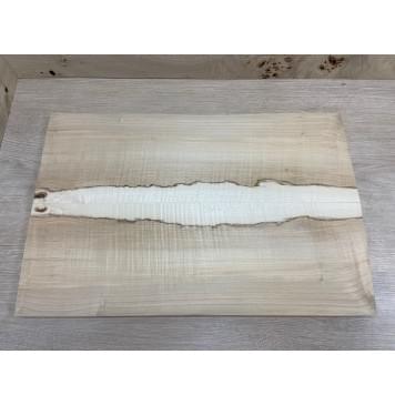 Клён Чёрный Явор, Волнистый заготовка на топ Смешанный ААА Волна АА 18х175х530 мм - 2 шт. (книжкой)-2