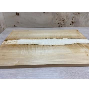 Клён Чёрный Явор, Волнистый заготовка на топ Смешанный ААА Волна АА 18х175х530 мм - 2 шт. (книжкой)-3