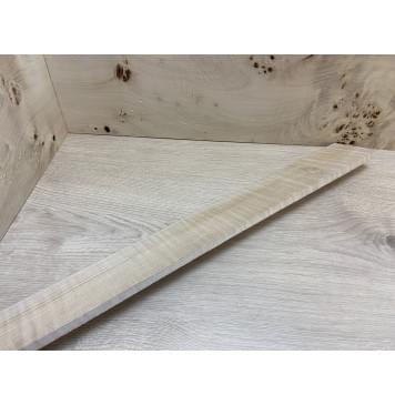 Клён Белый Явор, Волнистый заготовка накладки для электрогитары Смешанный А Волна А 9х74х565 мм-4