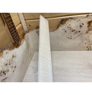 Клён Белый Явор, Волнистый заготовка накладки для электрогитары Смешанный АА Волна А 9х74х565 мм-4