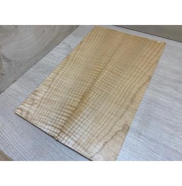 Клён Белый Явор, Волнистый заготовка на топ для Тревел гитары Смешанный ААА Волна ААА 8,5х134х430 мм - 2 шт. (книжкой)-4