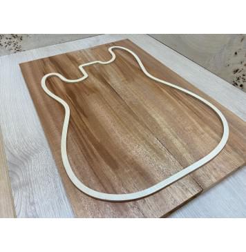 Махагон Кая заготовка на топ Радиал АА 19х185х540 мм - 2 шт. (книжкой)-2