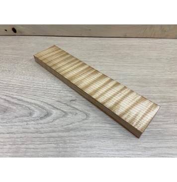 Клён Белый Явор, Волнистый заготовка для бриджа акустической гитары Радиал АА Волна ААА 14х46х220 мм-2