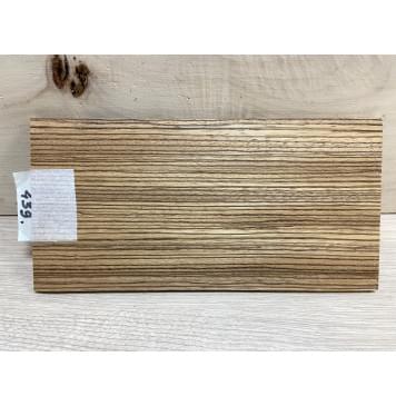 Зебрано заготовка накладки на головку грифа Радиал ААА 5,5х115х225 мм-0