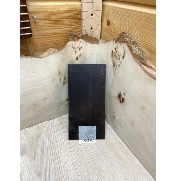 Эбен Чёрный заготовка накладки на головку грифа Радиал АА 2,5х97х190 мм-1