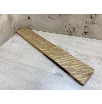 Берёза Пламенная Печёная 180 гр заготовка грифа для электрогитары Радиал ААА Волна ААА 26х105х715 мм-6
