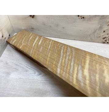 Берёза Пламенная Печёная 180 гр заготовка грифа для электрогитары Радиал ААА Волна ААА 26х105х715 мм-2