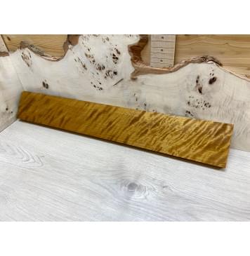 Берёза Пламенная Печёная 180 гр заготовка грифа для электрогитары Радиал АА Волна ААА 26х103х700 мм-1