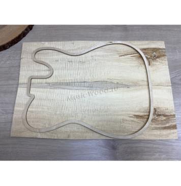 Клён Американский Spalted Волнистый Смешанный ААА Волна ААА 6х164-174х510 мм - 2 шт. (книжкой)-0