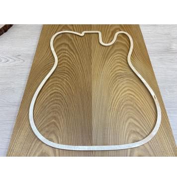 Ясень Печёный 150 гр заготовка на топ Тангент ААА 15х190х535 мм - 2 шт. (книжкой)-2